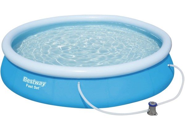 Pool BESTWAY Fast Set 366 cm x 76 cm mit Pumpe Planschbecken