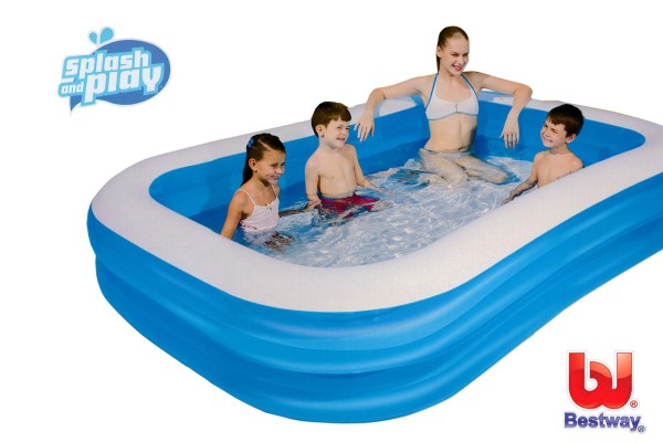 Planschbecken FAMILY Pool rechteckig 262 x 175 cm Bestway